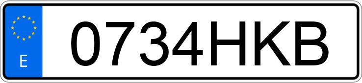 Numer rejestracyjny 0734HKB posiada PEUGEOT BIPPER