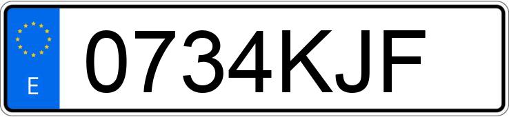 Numer rejestracyjny 0734KJF posiada BMW X3 Numer rejestracyjny 0734KJF posiada BMW X3