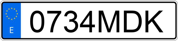 Numer rejestracyjny 0734MDK posiada MAZDA MAZDA6 Numer rejestracyjny 0734MDK posiada MAZDA MAZDA6