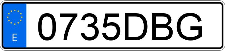 Numer rejestracyjny 0735DBG posiada SEAT LEON