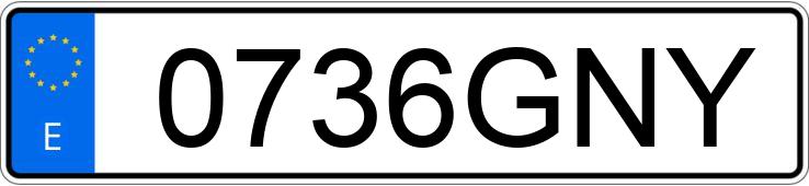 Numer rejestracyjny 0736GNY posiada PEUGEOT 207