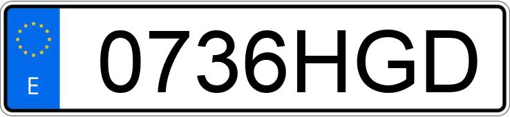 Numer rejestracyjny 0736HGD posiada IVECO DAILY