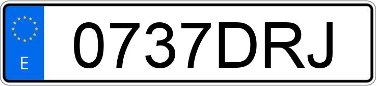 Numer rejestracyjny 0737DRJ posiada SEAT IBIZA