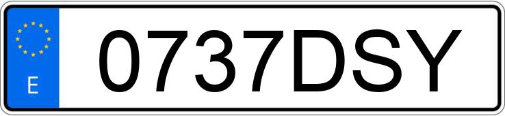 Numer rejestracyjny 0737DSY posiada SUBARU IMPREZA Numer rejestracyjny 0737DSY posiada SUBARU IMPREZA