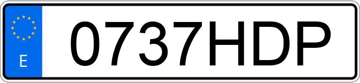 Die Registrierungsnummer 0737HDP hat HYUNDAI I30