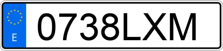 Numer rejestracyjny 0738LXM posiada DODGE CHALLENGER Numer rejestracyjny 0738LXM posiada DODGE CHALLENGER