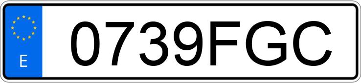 Numer rejestracyjny 0739FGC posiada ALFA ROMEO 156