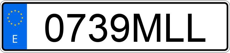 Numer rejestracyjny 0739MLL posiada TOYOTA PRIUS