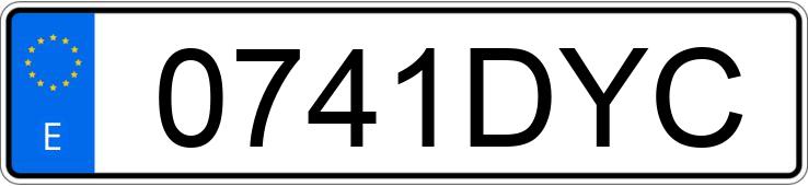 Numer rejestracyjny 0741DYC posiada MERCEDES C (203)