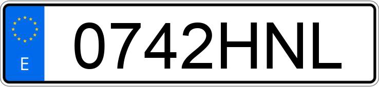 Numer rejestracyjny 0742HNL posiada CITROEN C4