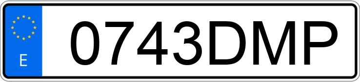 Numer rejestracyjny 0743DMP posiada FORD FIESTA