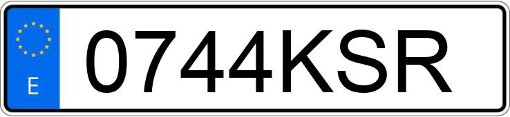 Numer rejestracyjny 0744KSR posiada TOYOTA C-HR