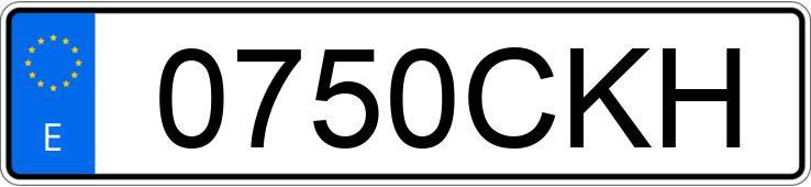 Numer rejestracyjny 0750CKH posiada BMW SERIE 3