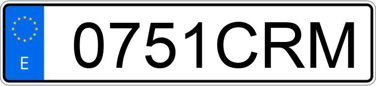 Numer rejestracyjny 0751CRM posiada KTM ENDURO 250