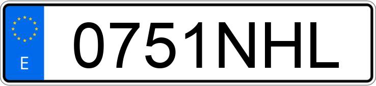 Numer rejestracyjny 0751NHL posiada BMW SERIE 4