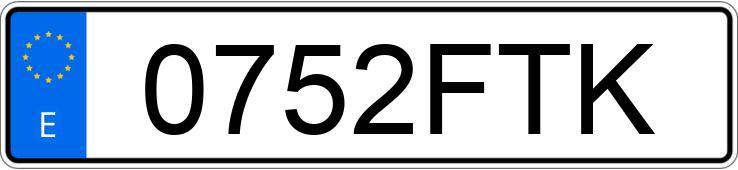 Numer rejestracyjny 0752FTK posiada BMW SERIE 3 Numer rejestracyjny 0752FTK posiada BMW SERIE 3