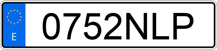 Numer rejestracyjny 0752NLP posiada TESLA MODEL Y