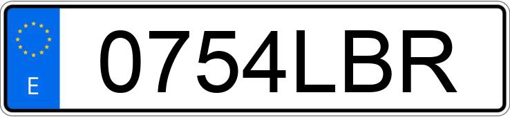 Numer rejestracyjny 0754LBR posiada AUDI A3