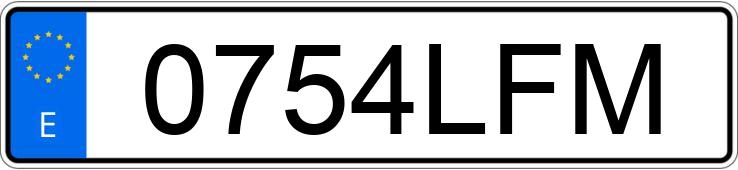 Numer rejestracyjny 0754LFM posiada OPEL CORSA