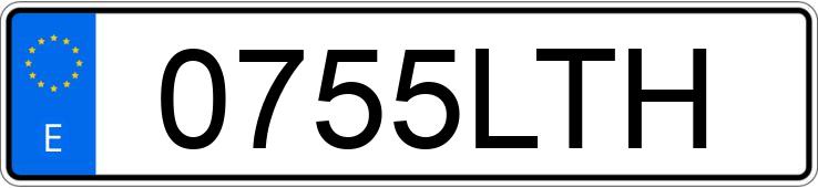 Numer rejestracyjny 0755LTH posiada TOYOTA YARIS