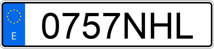 Numer rejestracyjny 0757NHL posiada MERCEDES C (205)