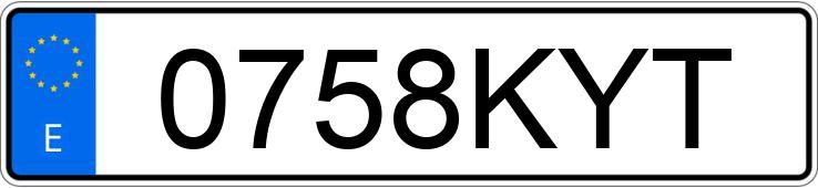 Numer rejestracyjny 0758KYT posiada PEUGEOT BOXER