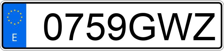 Numer rejestracyjny 0759GWZ posiada BMW SERIE 3