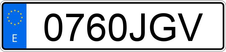 Numer rejestracyjny 0760JGV posiada PORSCHE 911