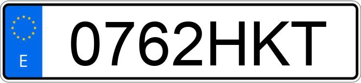 Numer rejestracyjny 0762HKT posiada TOYOTA AURIS