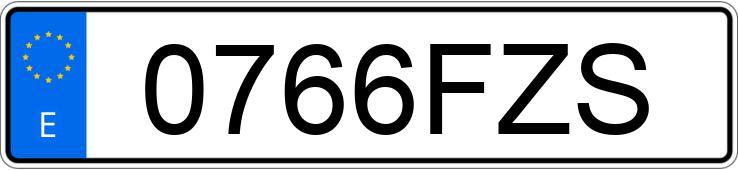 Numer rejestracyjny 0766FZS posiada TOYOTA AURIS