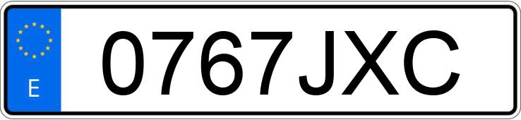 Numer rejestracyjny 0767JXC posiada AUDI A3 SPORTBACK