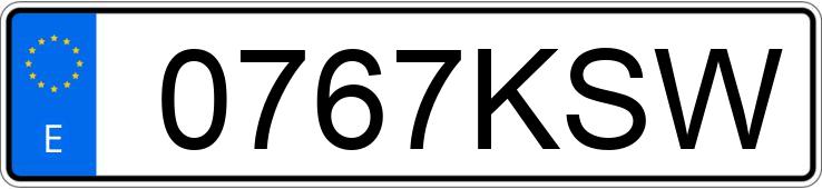 Numer rejestracyjny 0767KSW posiada FORD FOCUS Numer rejestracyjny 0767KSW posiada FORD FOCUS