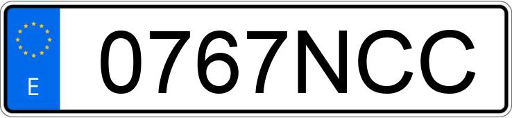 Numer rejestracyjny 0767NCC posiada MERCEDES CLA (118)