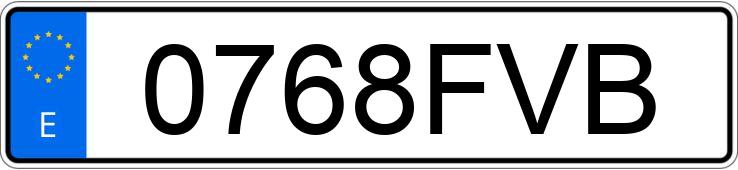 Pirat drogowy w pojeździe o numerach rejestracyjnych 0768FVB