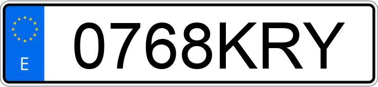 Numer rejestracyjny 0768KRY posiada FORD FOCUS Numer rejestracyjny 0768KRY posiada FORD FOCUS