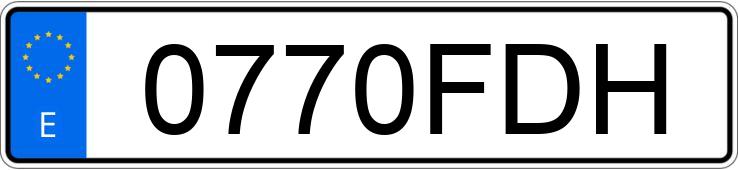 Numer rejestracyjny 0770FDH posiada MERCEDES A (168-169)