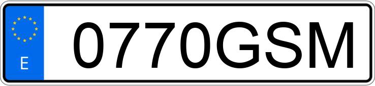 Numer rejestracyjny 0770GSM posiada TOYOTA AURIS