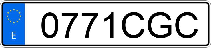 Numer rejestracyjny 0771CGC posiada SEAT LEON