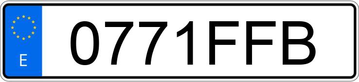 Numer rejestracyjny 0771FFB posiada CITROEN C4