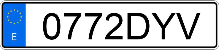Numer rejestracyjny 0772DYV posiada PEUGEOT 206 Numer rejestracyjny 0772DYV posiada PEUGEOT 206
