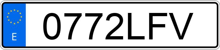 Numer rejestracyjny 0772LFV posiada AUDI Q3