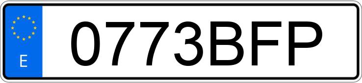 Numer rejestracyjny 0773BFP posiada CITROEN BERLINGO