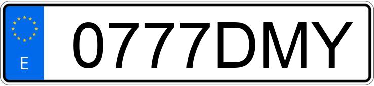 Numer rejestracyjny 0777DMY posiada BMW SERIE 5