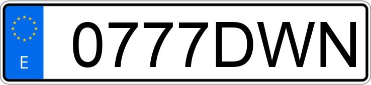 Numer rejestracyjny 0777DWN posiada CITROEN XSARA