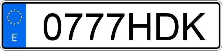 Numer rejestracyjny 0777HDK posiada KIA SPORTAGE