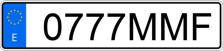 Numer rejestracyjny 0777MMF posiada TOYOTA YARIS