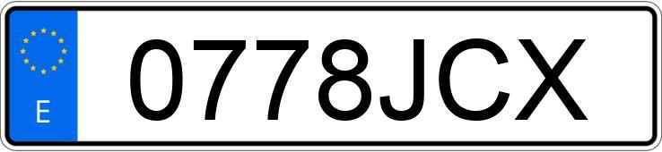 Numer rejestracyjny 0778JCX posiada BMW SERIE 3