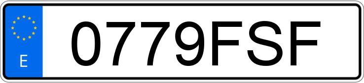 Numer rejestracyjny 0779FSF posiada OPEL ZAFIRA