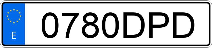 Numer rejestracyjny 0780DPD posiada BMW SERIE 3