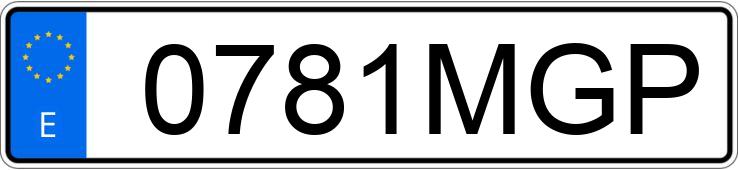 Numer rejestracyjny 0781MGP posiada BMW SERIE 4